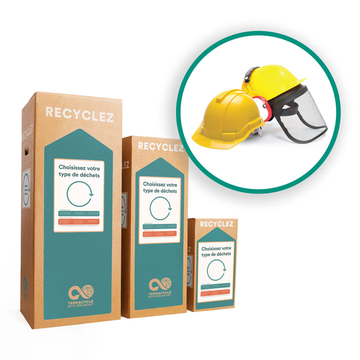 Recyclez vos casques de chantiers et de protection avec Boîte Zéro Déchet™ 