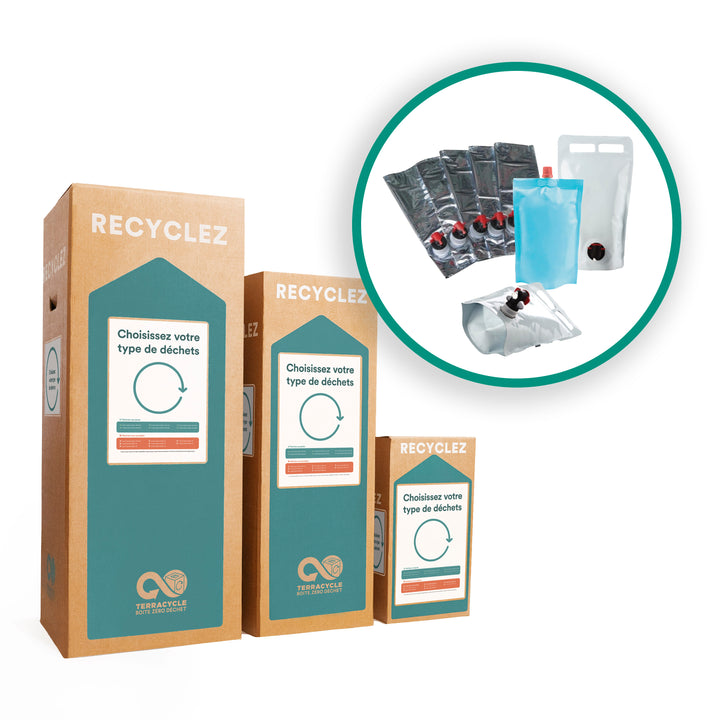 Sachets, Gourdes et Poches Souples pour Liquide - Boîte Zéro Déchet™