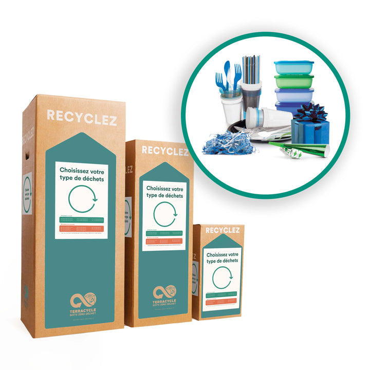 Solution de recyclage pour vaisselle jetable et articles de fête 
