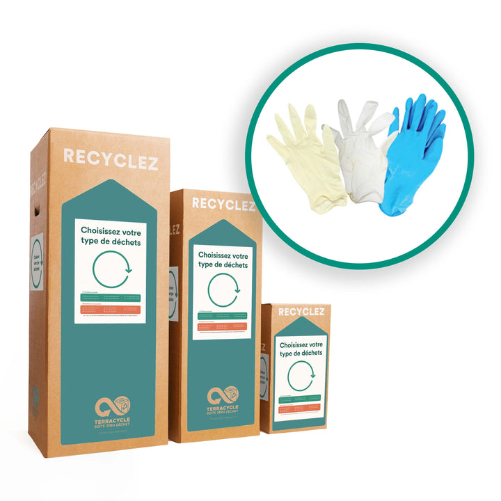Solution de recyclage pour les gants jetables en vinyle, nitrile et latex